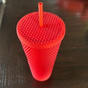 Starbucks studded red tumbler 24oz new
